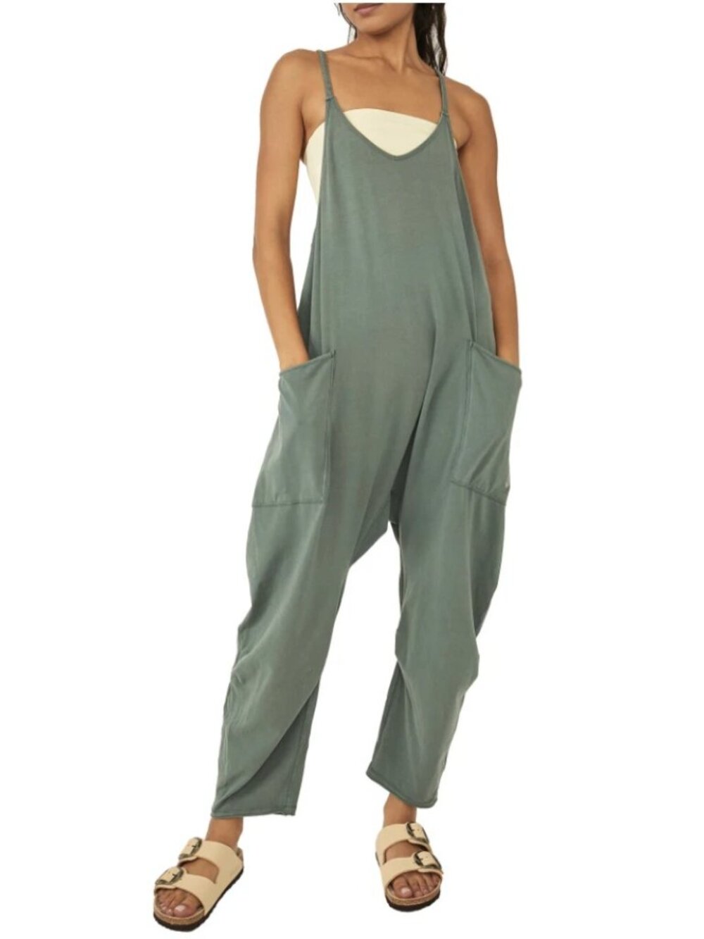 FP Movement by Free People Hot Shot Onesie - Lush Pine - Size XS